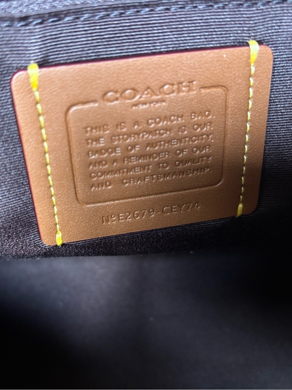 Coach Outlet Large Rowan in Maple Signature - Picture 5 of 6
